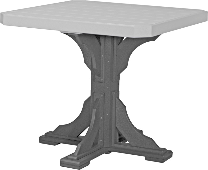 LuxCraft – 41″ Square Dining Table – Outdoor Patio Table with Umbrella Hole