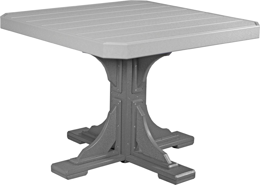 LuxCraft – 41″ Square Dining Table – Outdoor Patio Table with Umbrella Hole