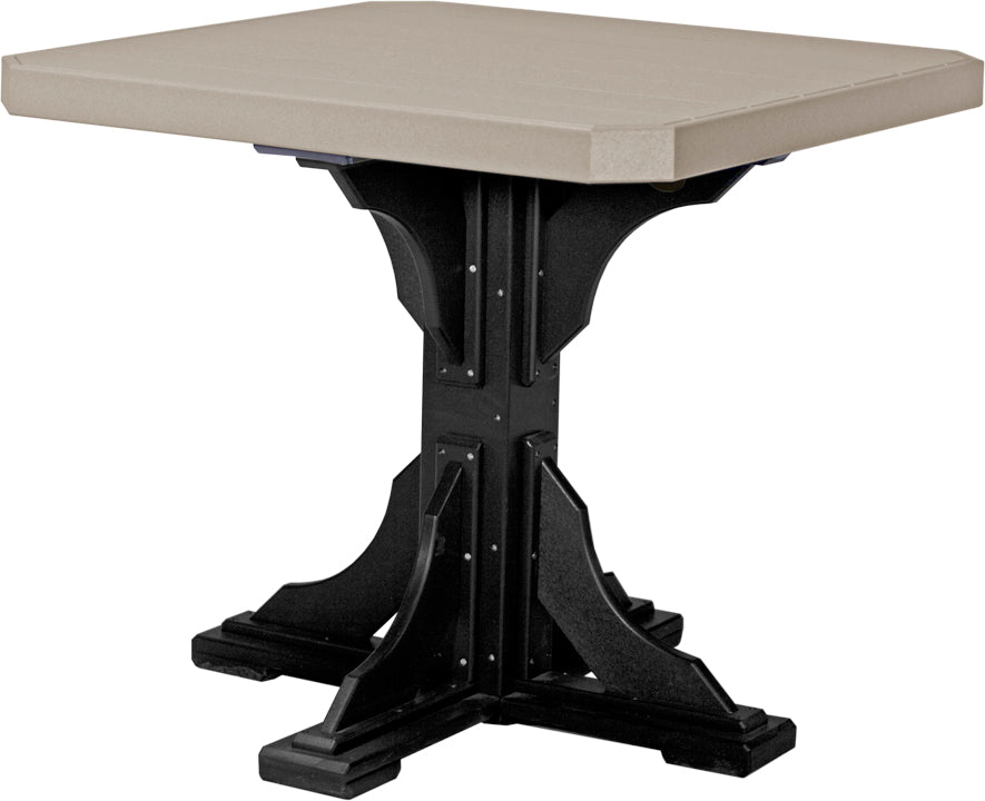 LuxCraft – 41″ Square Dining Table – Outdoor Patio Table with Umbrella Hole