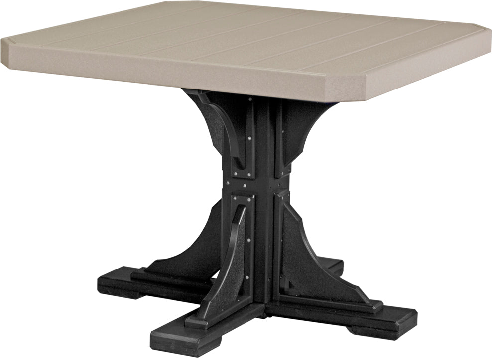 LuxCraft – 41″ Square Dining Table – Outdoor Patio Table with Umbrella Hole