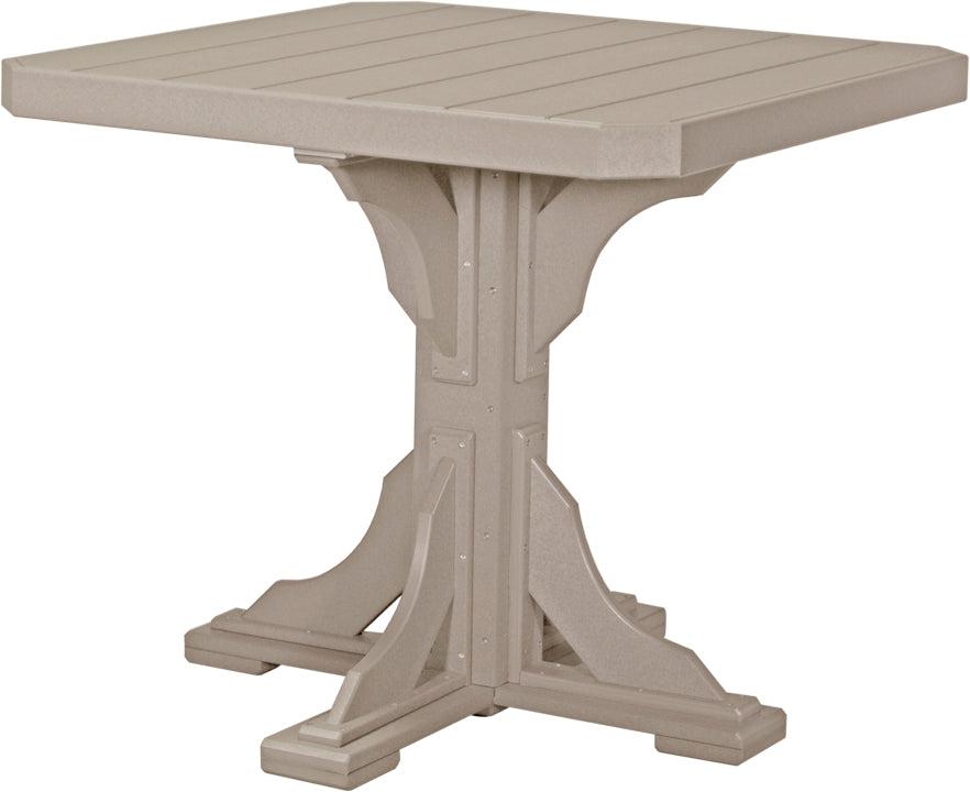 LuxCraft – 41″ Square Dining Table – Outdoor Patio Table with Umbrella Hole