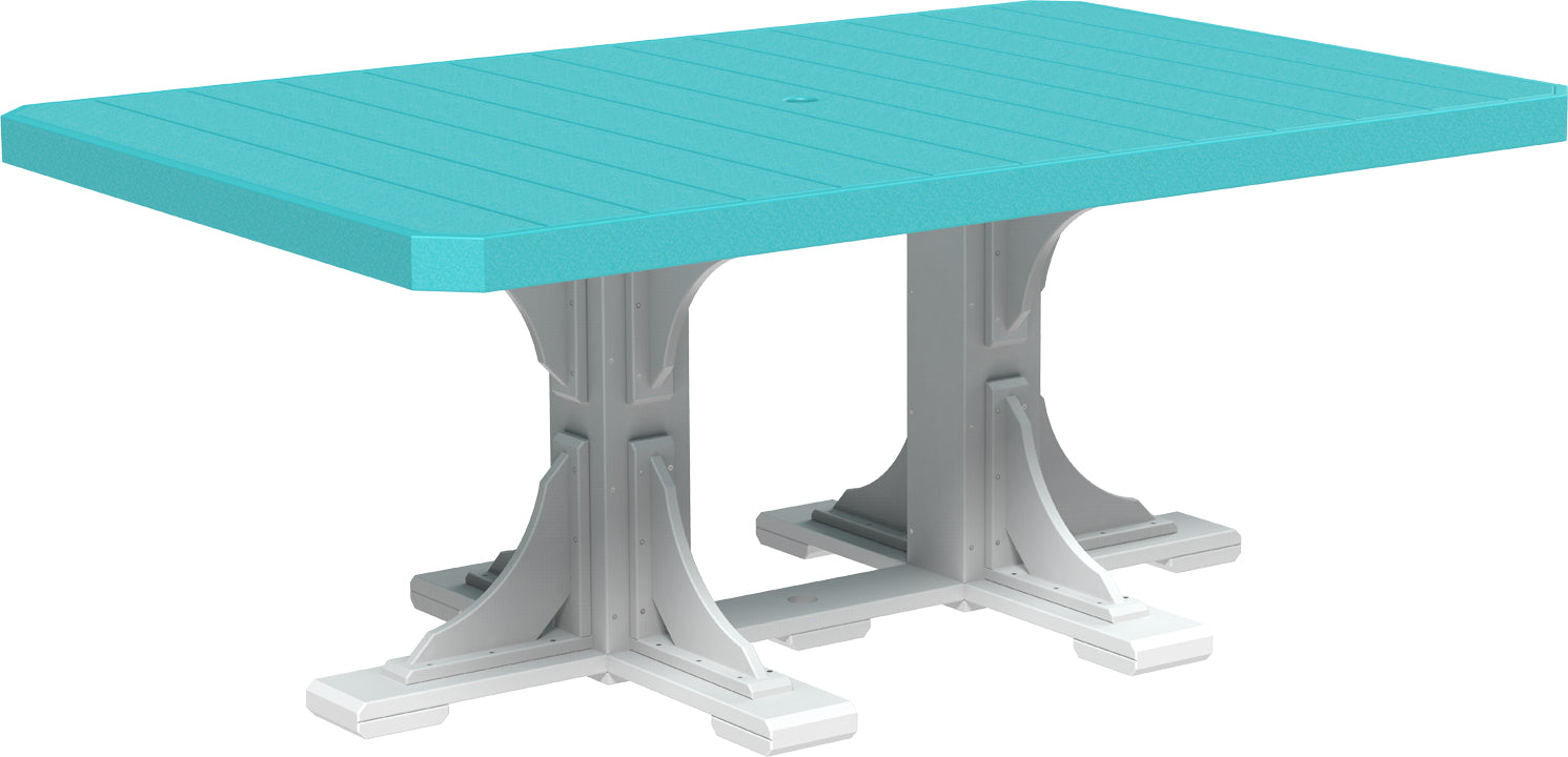LuxCraft – 4′ x 6′ Rectangular Dining Table – Large Outdoor Table for Six