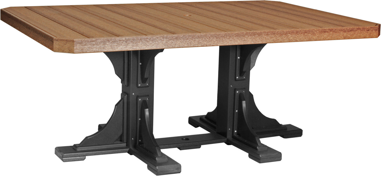 LuxCraft – 4′ x 6′ Rectangular Dining Table – Large Outdoor Table for Six