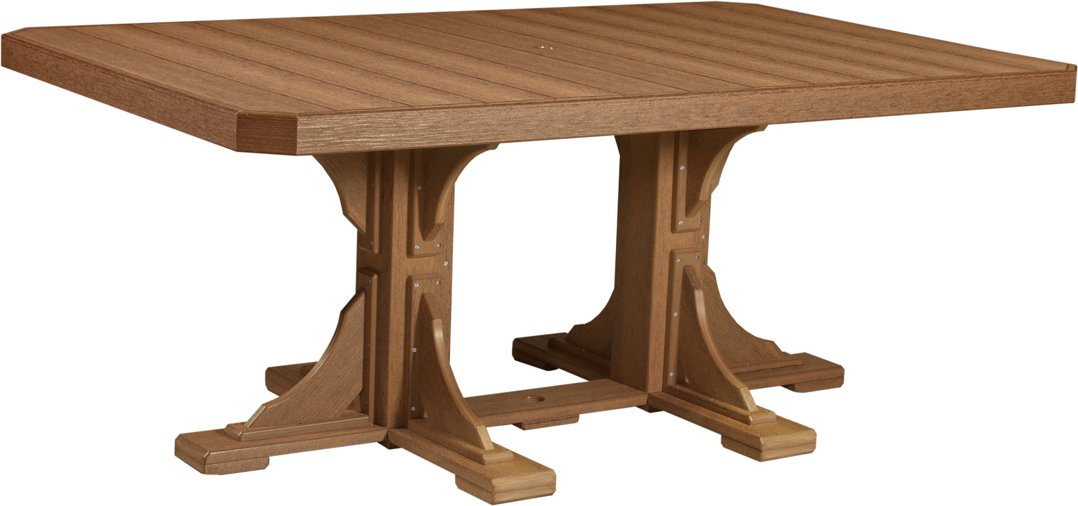 LuxCraft – 4′ x 6′ Rectangular Dining Table – Large Outdoor Table for Six