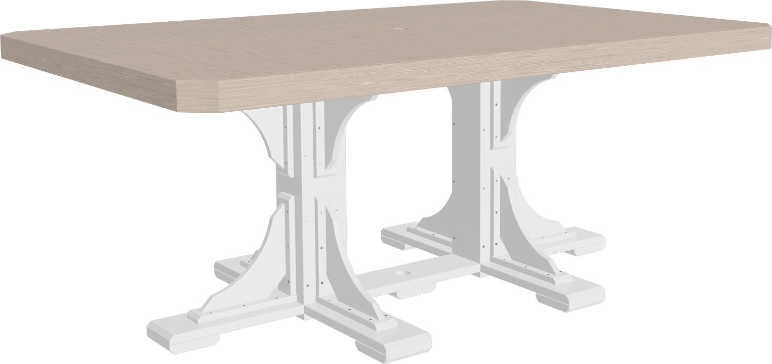 LuxCraft – 4′ x 6′ Rectangular Dining Table – Large Outdoor Table for Six