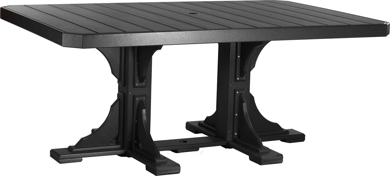 LuxCraft – 4′ x 6′ Rectangular Dining Table – Large Outdoor Table for Six