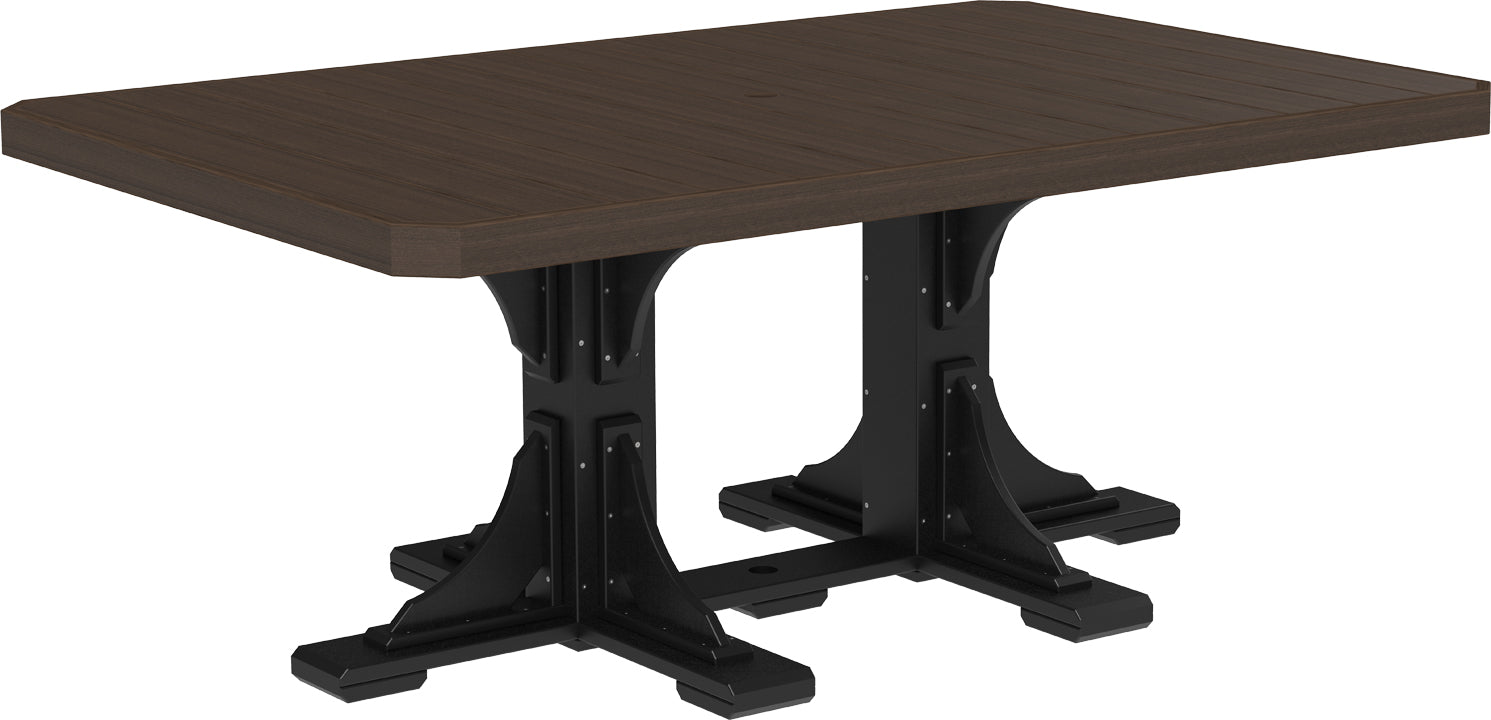 LuxCraft – 4′ x 6′ Rectangular Dining Table – Large Outdoor Table for Six