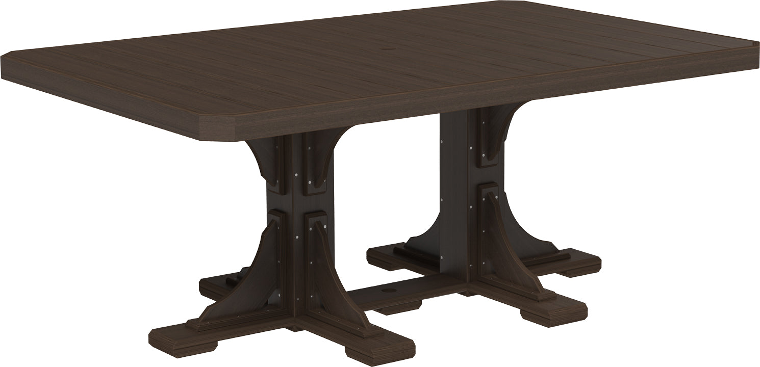 LuxCraft – 4′ x 6′ Rectangular Dining Table – Large Outdoor Table for Six