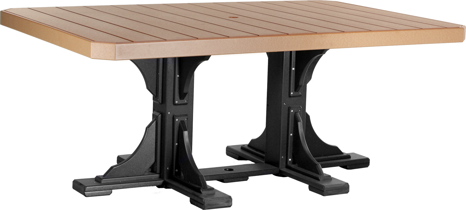 LuxCraft – 4′ x 6′ Rectangular Dining Table – Large Outdoor Table for Six