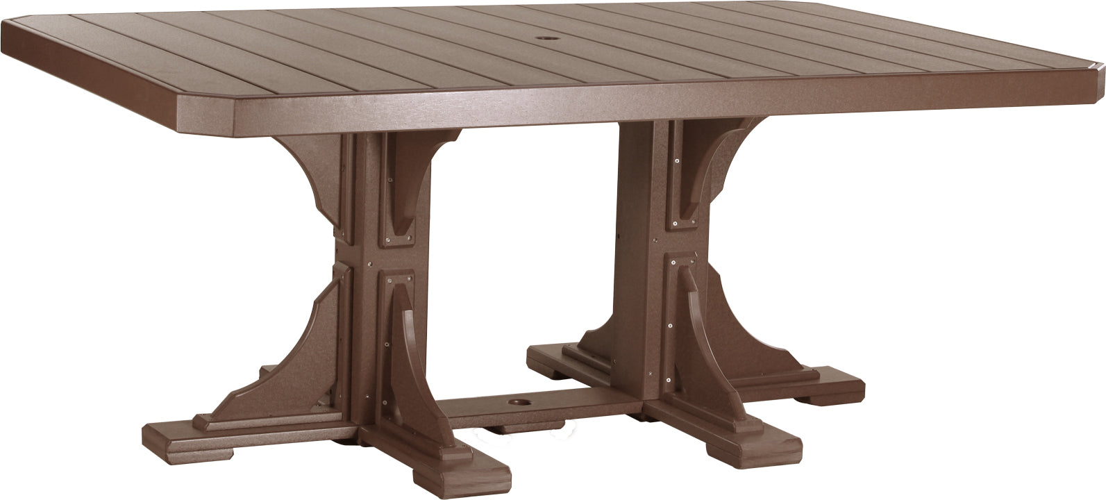 LuxCraft – 4′ x 6′ Rectangular Dining Table – Large Outdoor Table for Six