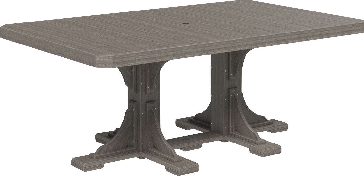 LuxCraft – 4′ x 6′ Rectangular Dining Table – Large Outdoor Table for Six