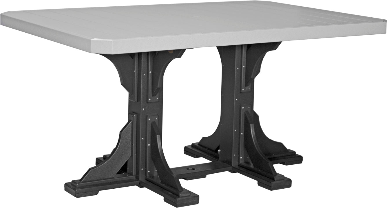 LuxCraft – 4′ x 6′ Rectangular Dining Table – Large Outdoor Table for Six