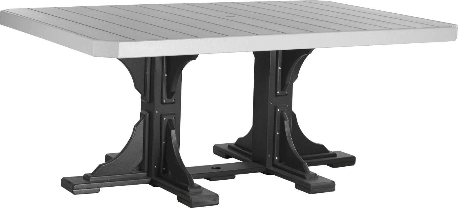 LuxCraft – 4′ x 6′ Rectangular Dining Table – Large Outdoor Table for Six