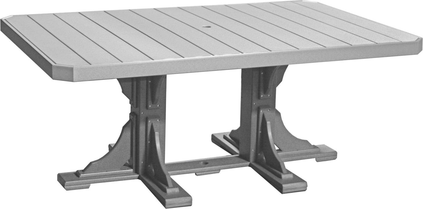 LuxCraft – 4′ x 6′ Rectangular Dining Table – Large Outdoor Table for Six