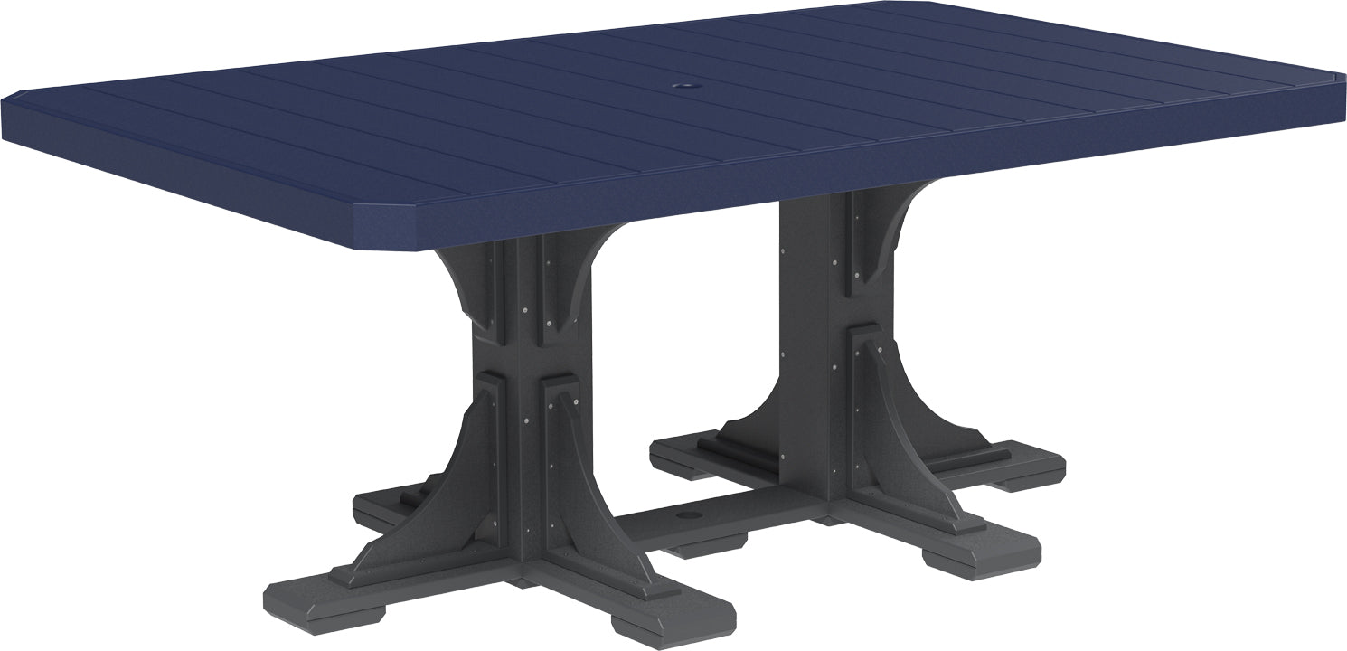LuxCraft – 4′ x 6′ Rectangular Dining Table – Large Outdoor Table for Six