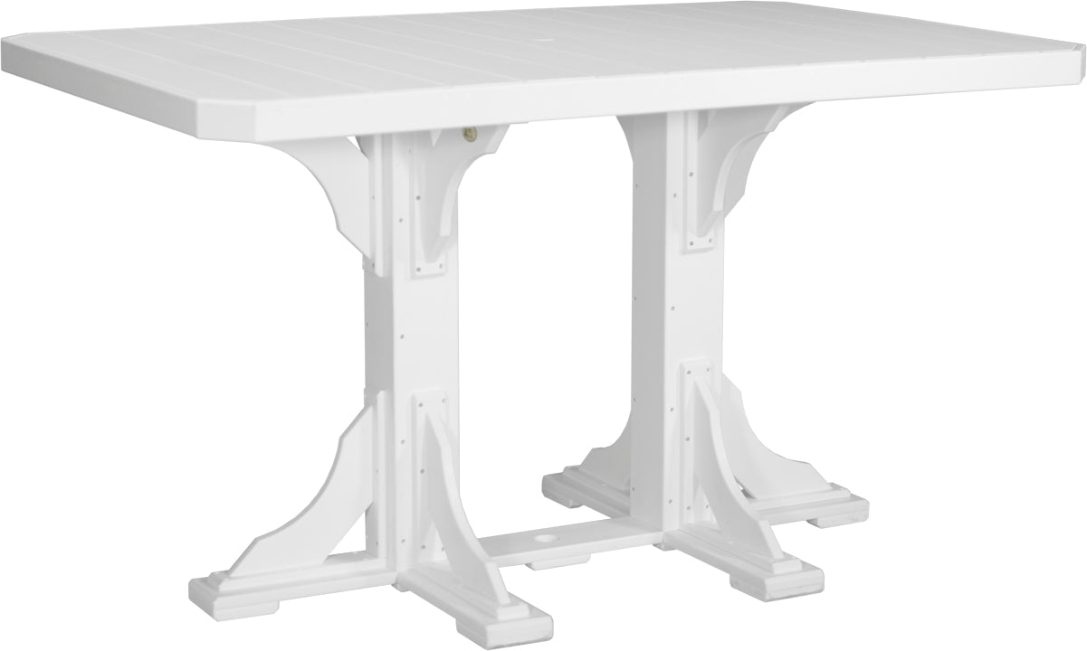 LuxCraft – 4′ x 6′ Rectangular Dining Table – Large Outdoor Table for Six