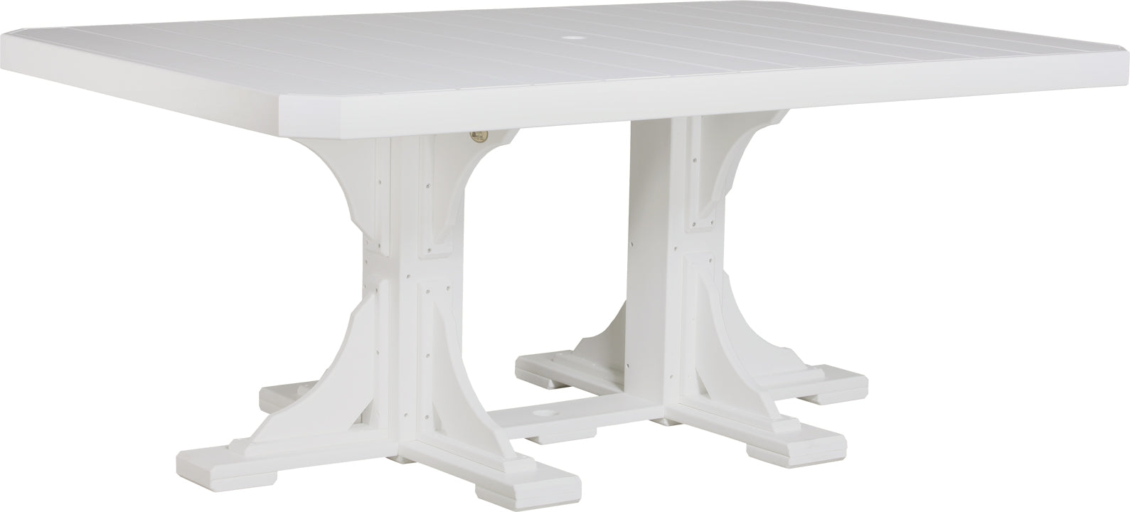 LuxCraft – 4′ x 6′ Rectangular Dining Table – Large Outdoor Table for Six
