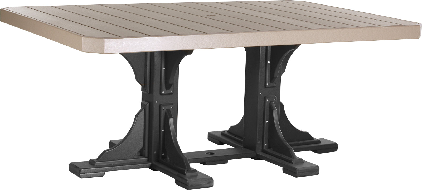 LuxCraft – 4′ x 6′ Rectangular Dining Table – Large Outdoor Table for Six