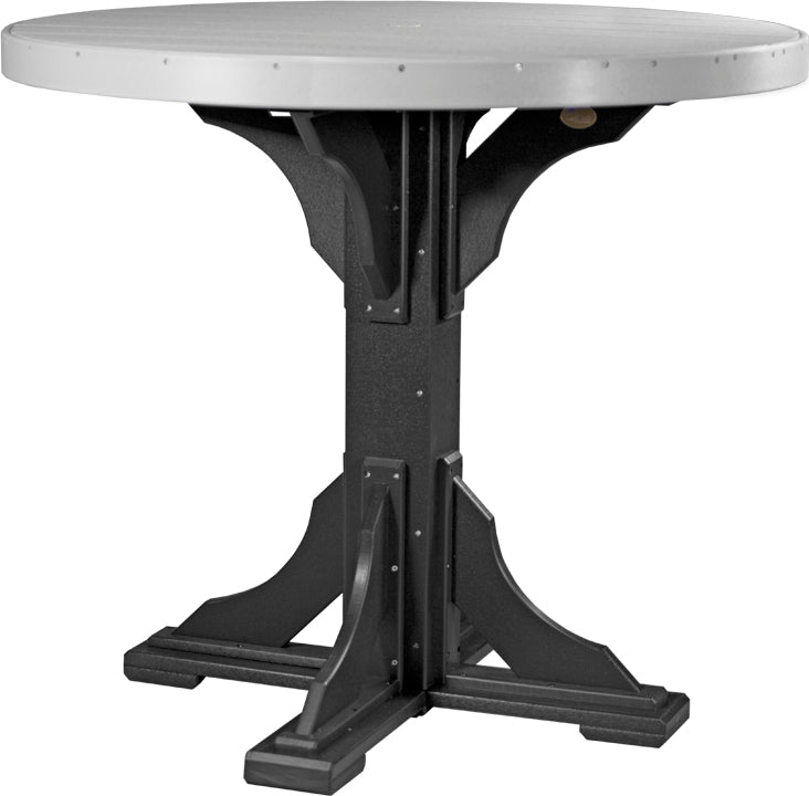 LuxCraft – 4′ Round Dining Table – Outdoor Patio Table with Umbrella Hole
