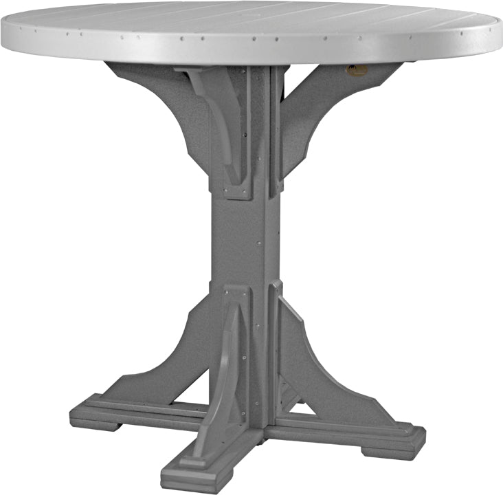 LuxCraft – 4′ Round Dining Table – Outdoor Patio Table with Umbrella Hole
