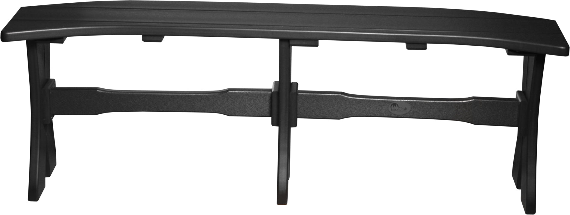 LuxCraft – 52″ Table Bench – Curved Outdoor Bench for Oval Patio Tables