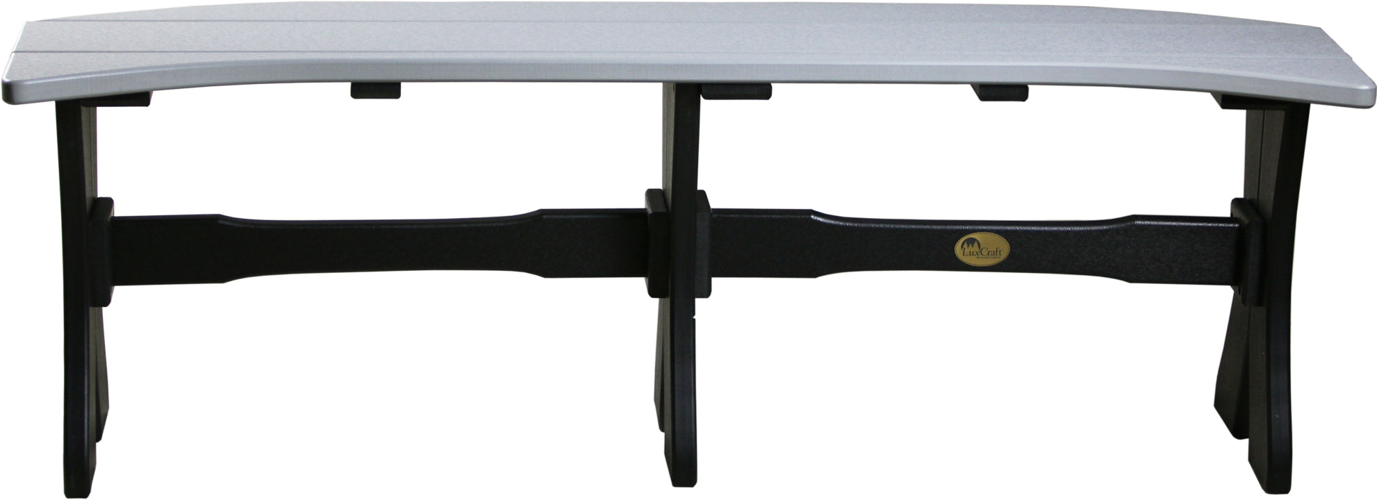 LuxCraft – 52″ Table Bench – Curved Outdoor Bench for Oval Patio Tables