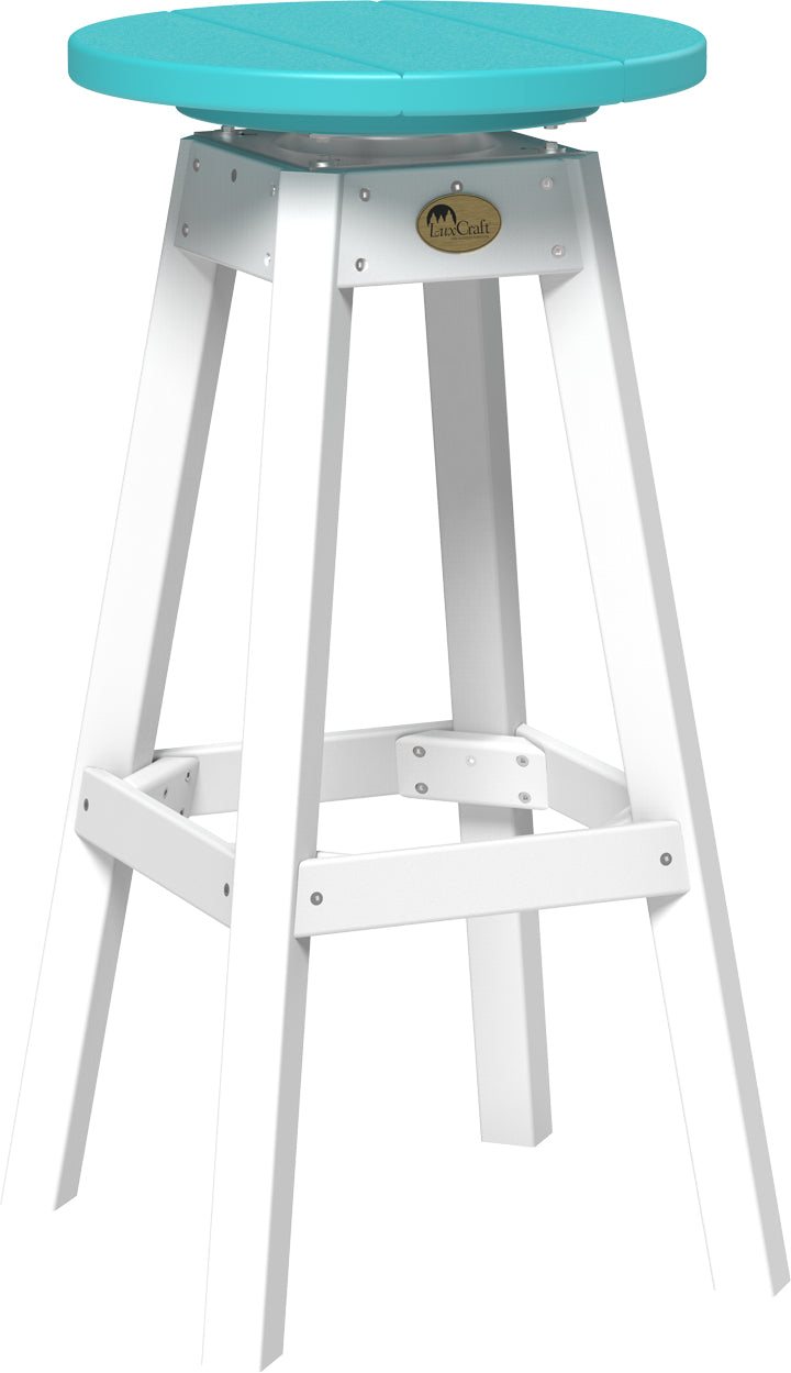 LuxCraft – Bar Stool – 360° Swivel Outdoor Patio Bar Seat