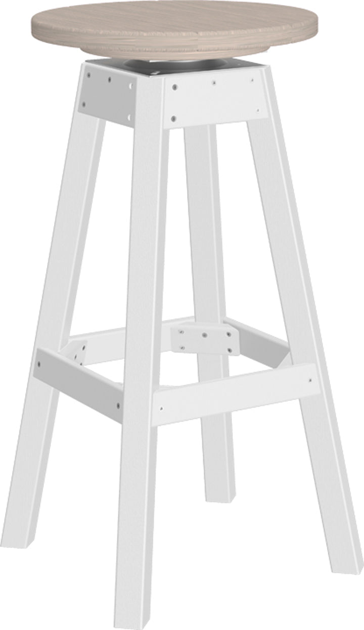 LuxCraft – Bar Stool – 360° Swivel Outdoor Patio Bar Seat