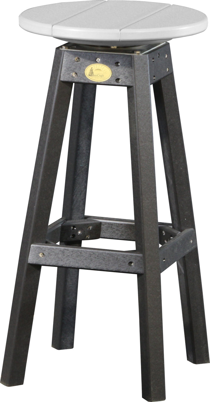 LuxCraft – Bar Stool – 360° Swivel Outdoor Patio Bar Seat