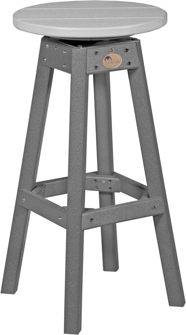 LuxCraft – Bar Stool – 360° Swivel Outdoor Patio Bar Seat
