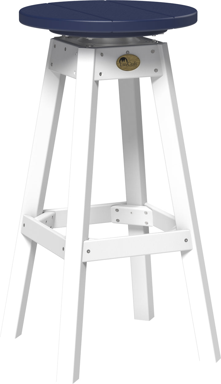 LuxCraft – Bar Stool – 360° Swivel Outdoor Patio Bar Seat