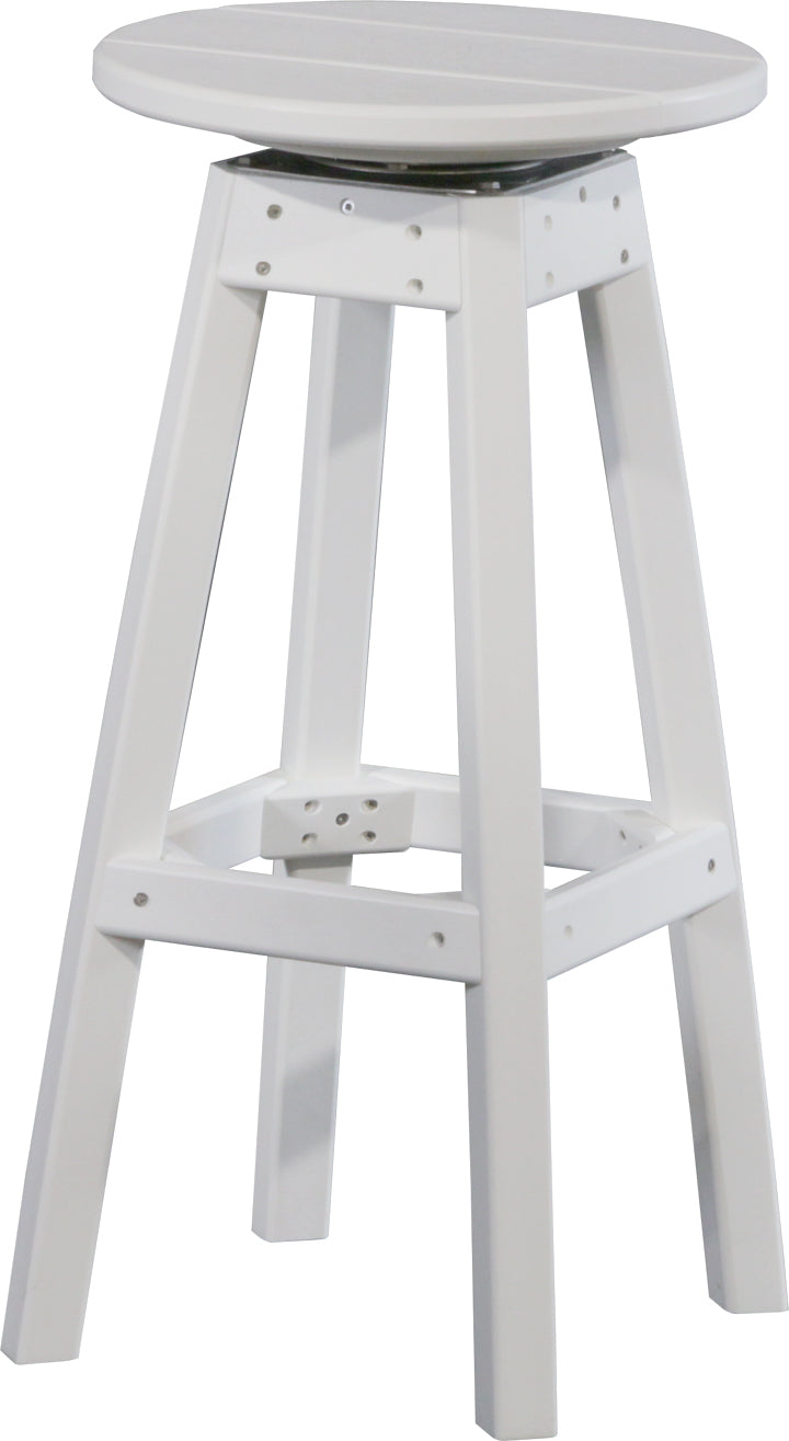 LuxCraft – Bar Stool – 360° Swivel Outdoor Patio Bar Seat