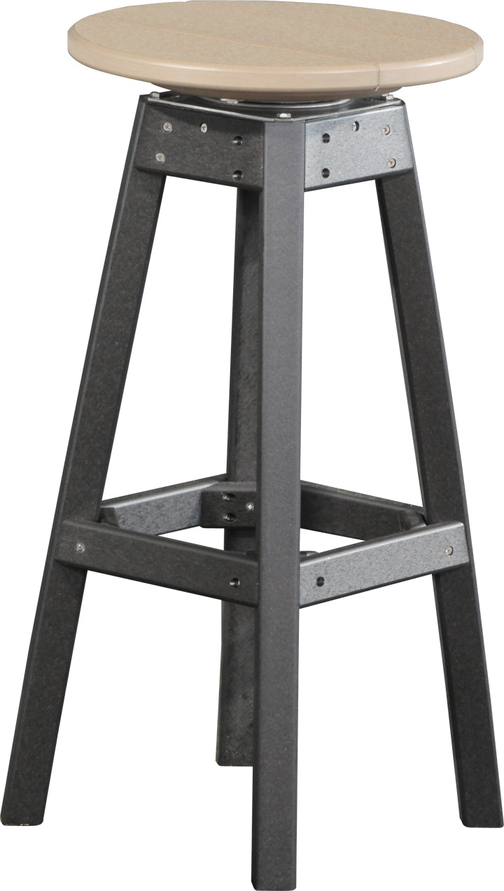 LuxCraft – Bar Stool – 360° Swivel Outdoor Patio Bar Seat