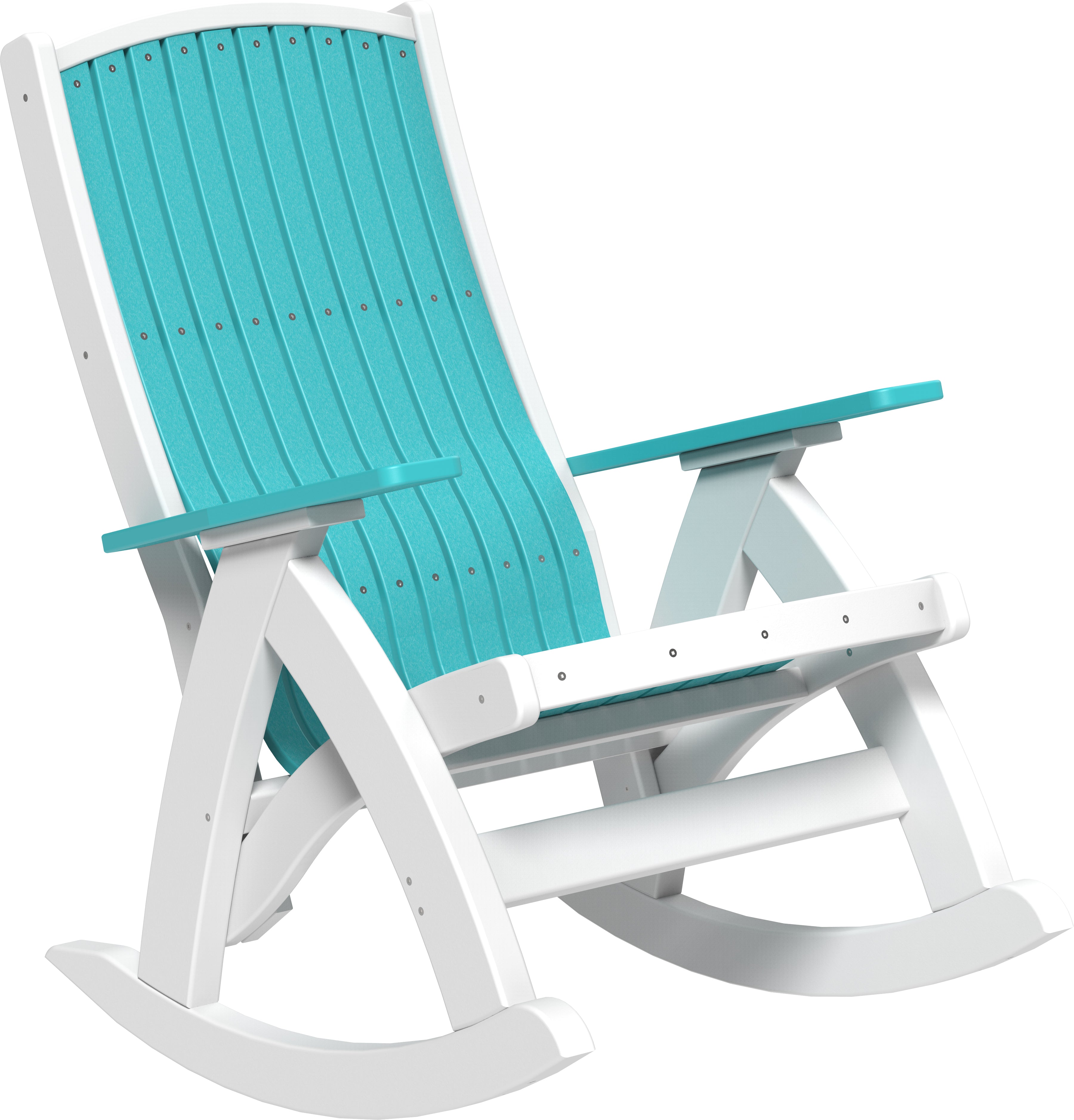 LuxCraft – Comfort Rocker – Smooth Outdoor Rocking Chair for Patio Relaxation