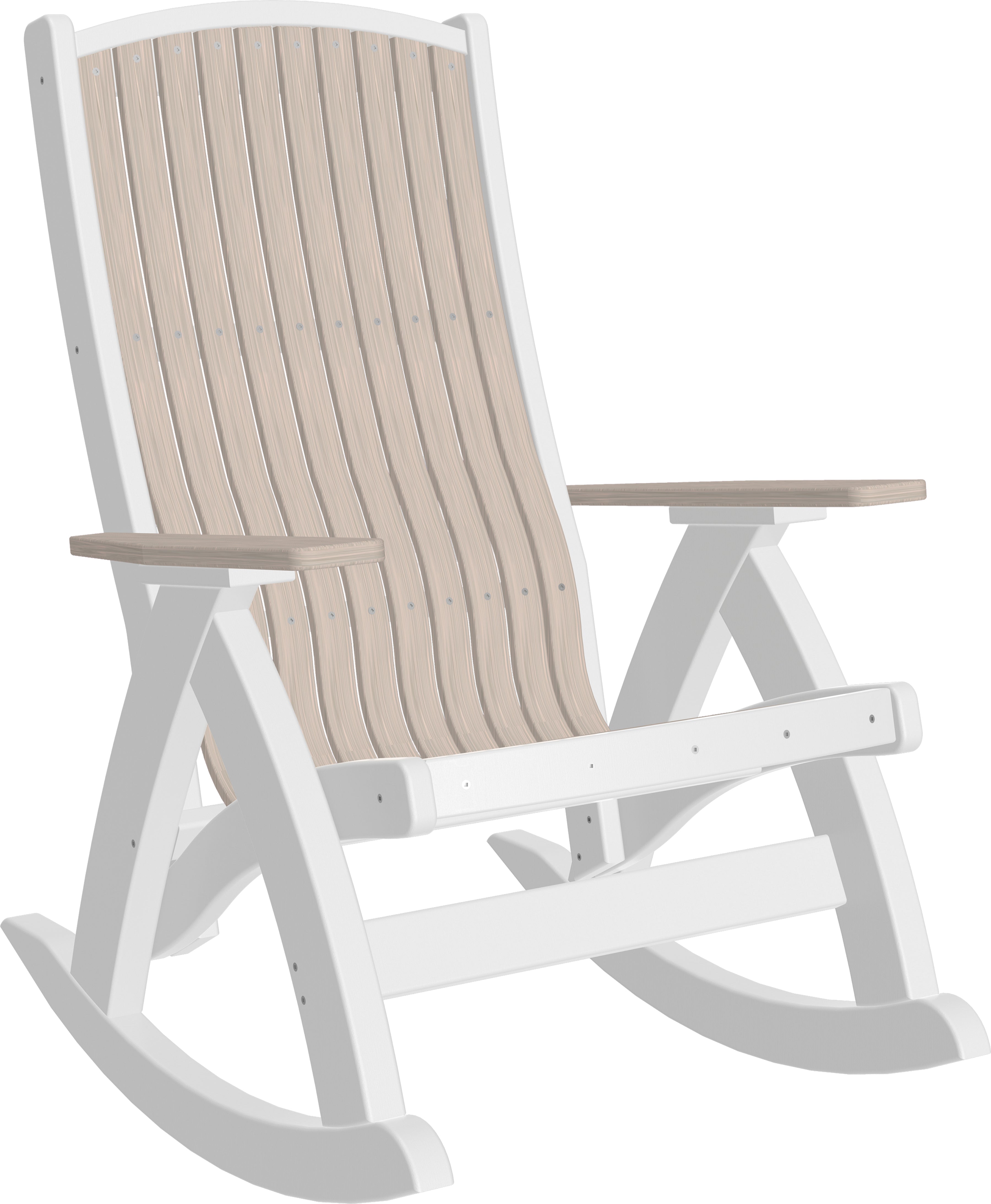 LuxCraft – Comfort Rocker – Smooth Outdoor Rocking Chair for Patio Relaxation