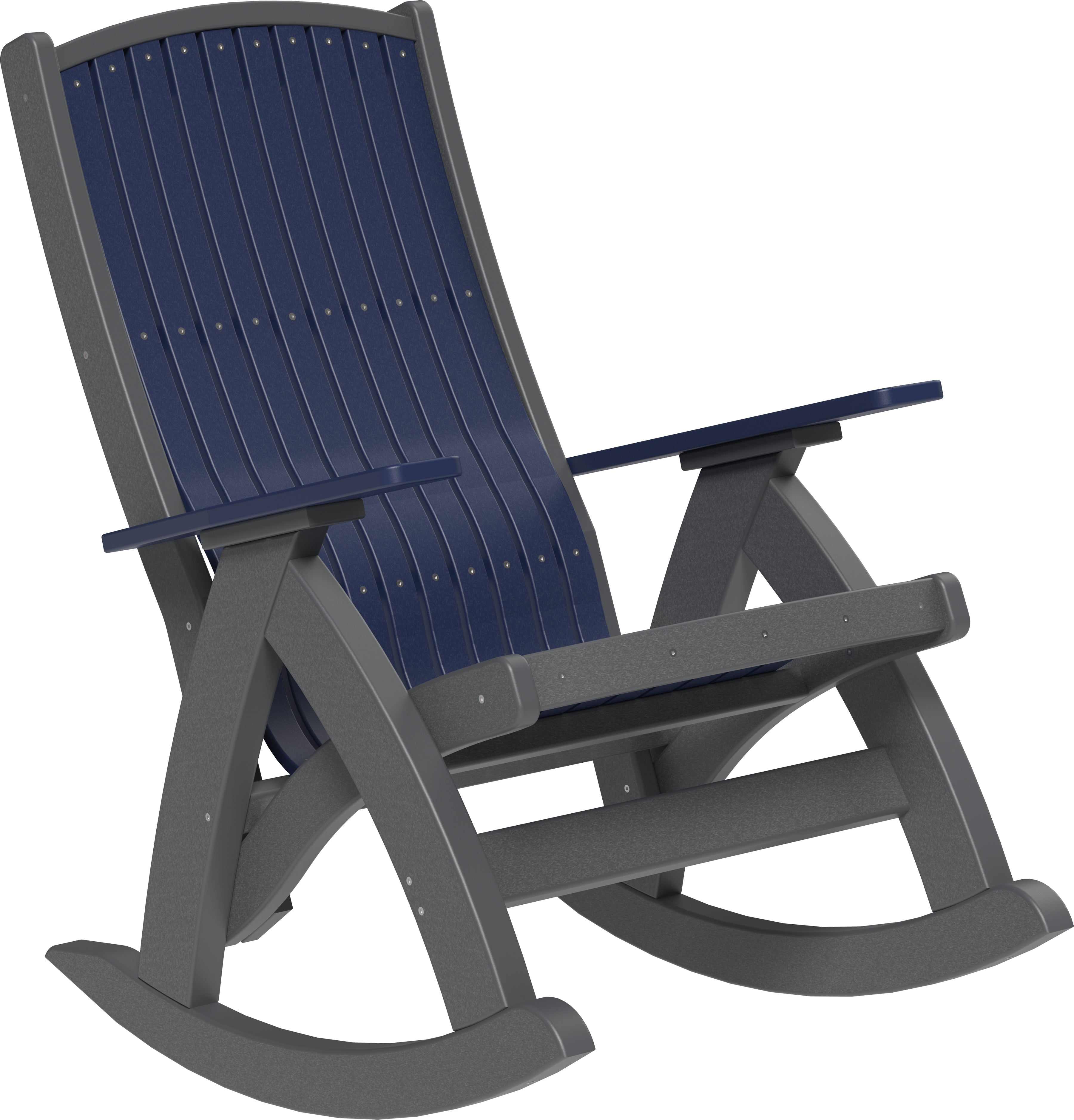 LuxCraft – Comfort Rocker – Smooth Outdoor Rocking Chair for Patio Relaxation