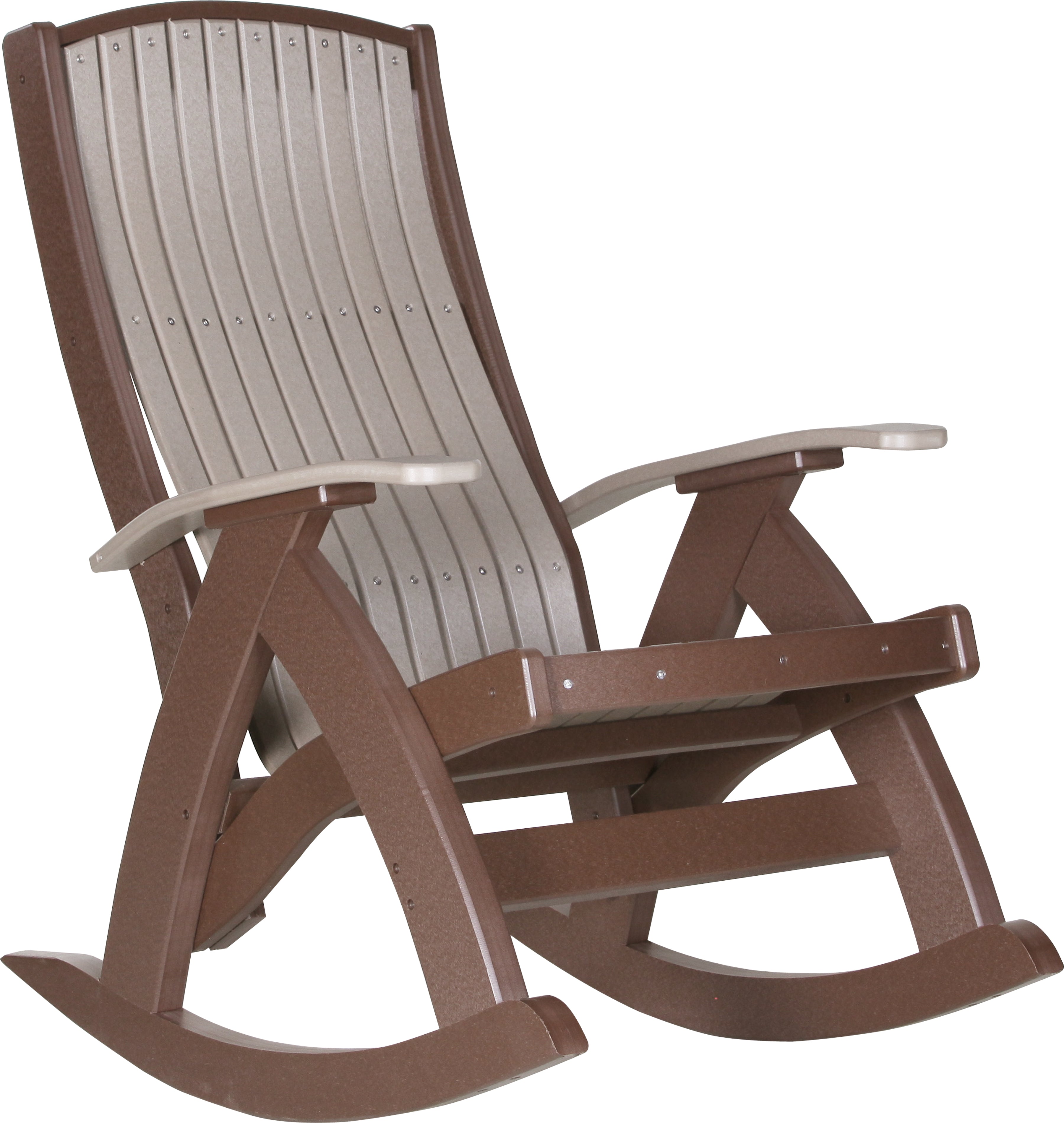 LuxCraft – Comfort Rocker – Smooth Outdoor Rocking Chair for Patio Relaxation