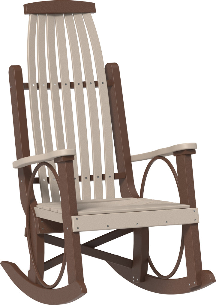 LuxCraft – Grandpa’s Rocker – Classic Outdoor Rocking Chair with Vintage Style