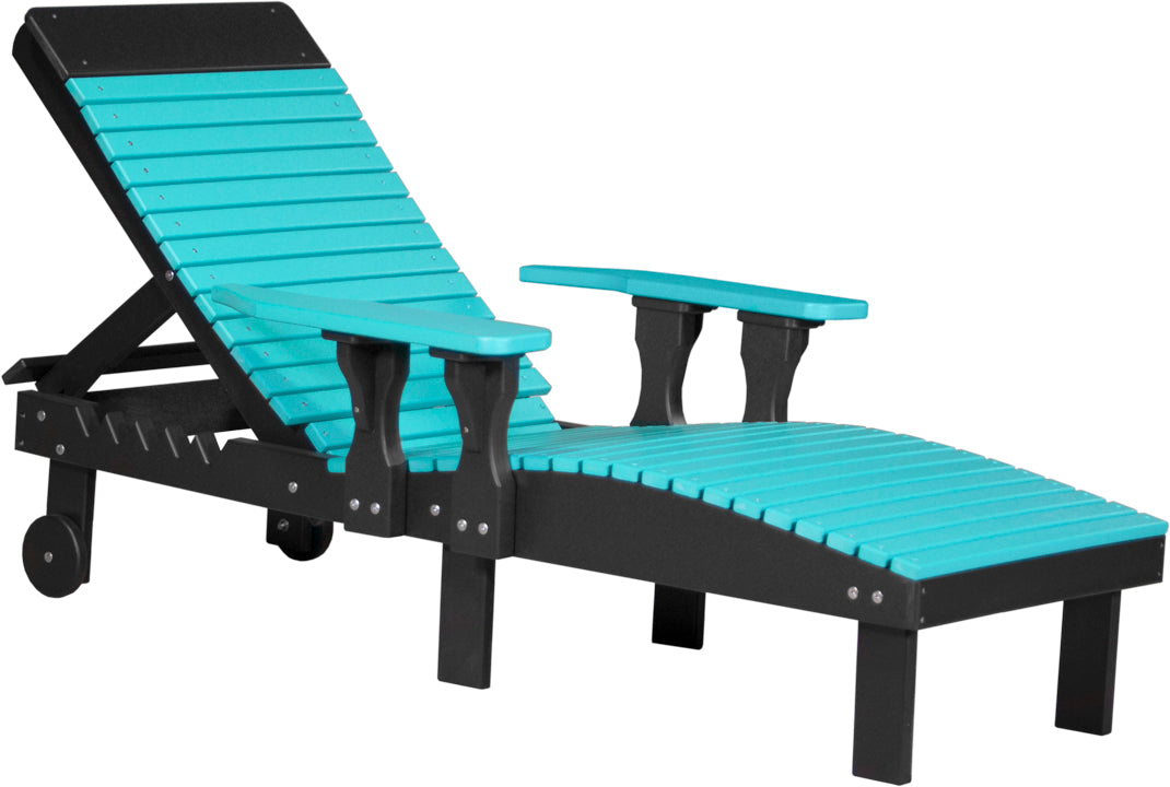 LuxCraft – Adjustable Lounge Chair – Outdoor Reclining Chair with Wheels