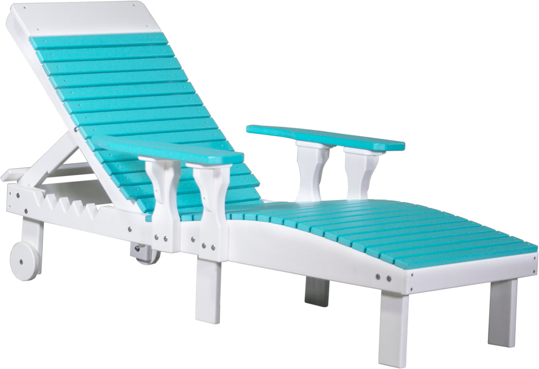 LuxCraft – Adjustable Lounge Chair – Outdoor Reclining Chair with Wheels