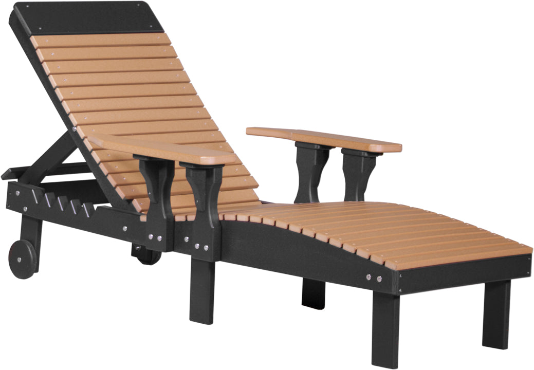 LuxCraft – Adjustable Lounge Chair – Outdoor Reclining Chair with Wheels