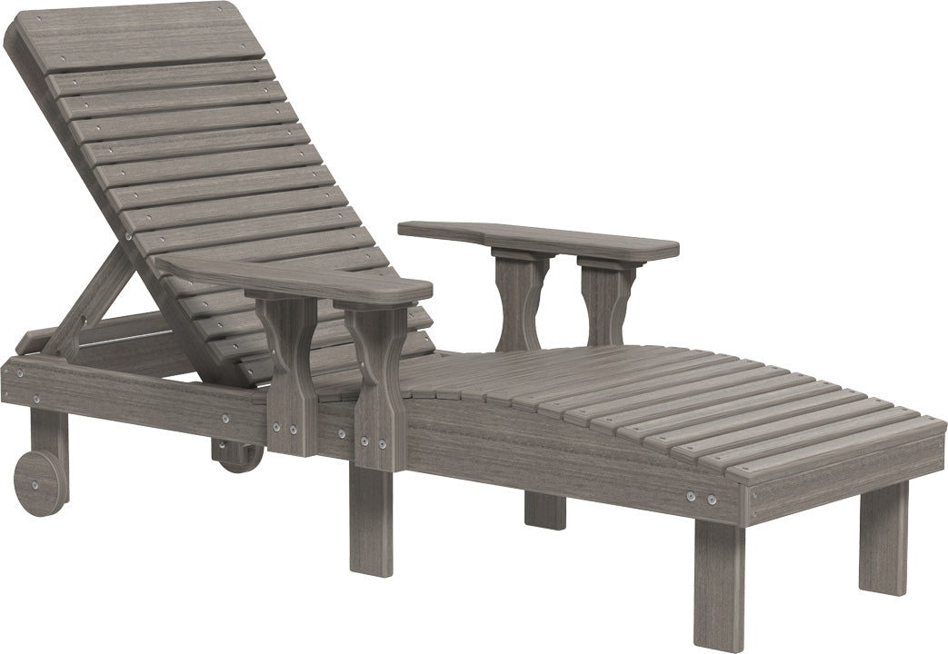 LuxCraft – Adjustable Lounge Chair – Outdoor Reclining Chair with Wheels