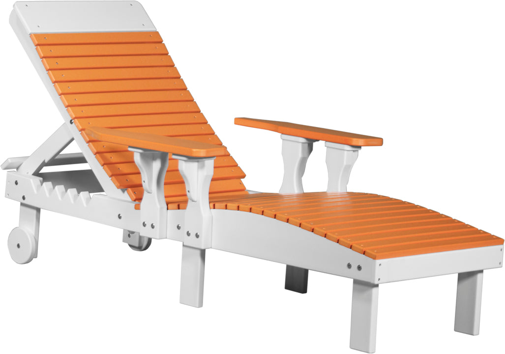 LuxCraft – Adjustable Lounge Chair – Outdoor Reclining Chair with Wheels
