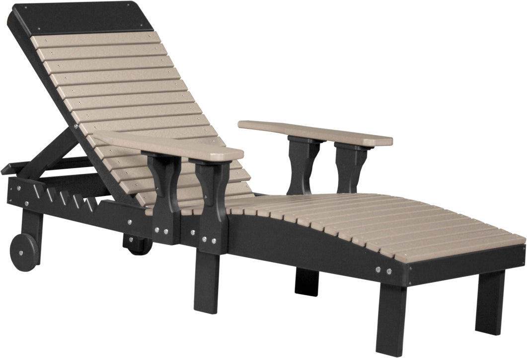LuxCraft – Adjustable Lounge Chair – Outdoor Reclining Chair with Wheels