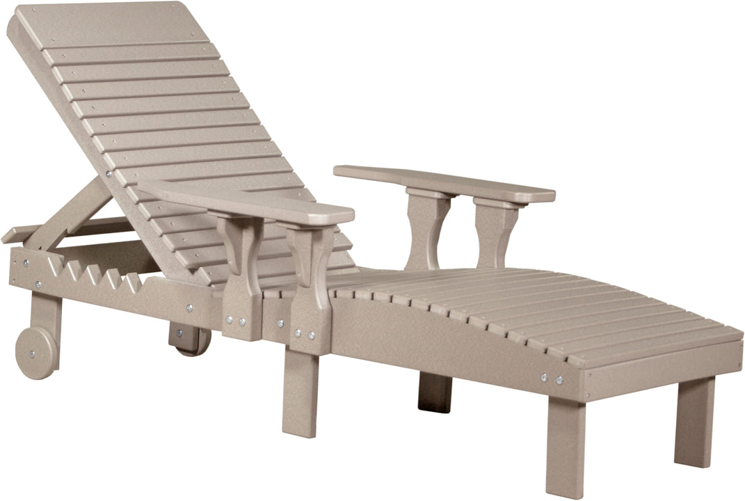 LuxCraft – Adjustable Lounge Chair – Outdoor Reclining Chair with Wheels
