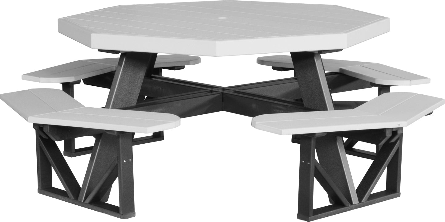 LuxCraft – Octagon Picnic Table – Large Outdoor Picnic Table for Eight