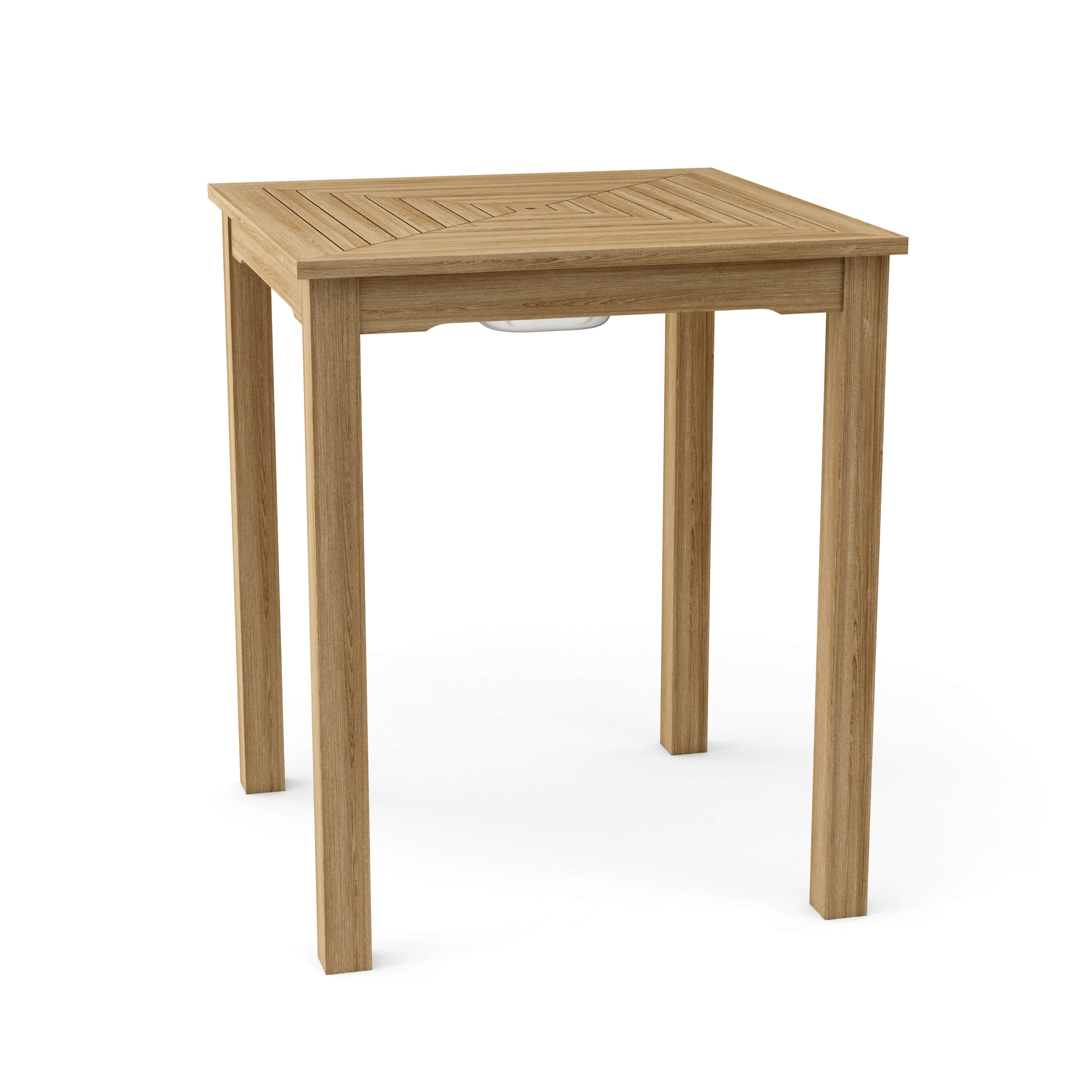 Anderson Teak Chatsworth Ice Chiller Bar Table – Teak Outdoor Patio Bar Table