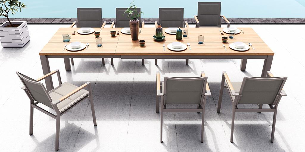 Planka Extension Table 230 SS Powder Coated - Ambiance Image~~