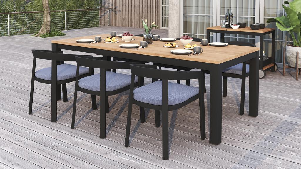 Planka Extension Table 230 SS Powder Coated - Ambiance Image~~