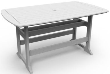 Seaside Portsmouth 72″ Rectangular EnviroWood Outdoor Bar Table